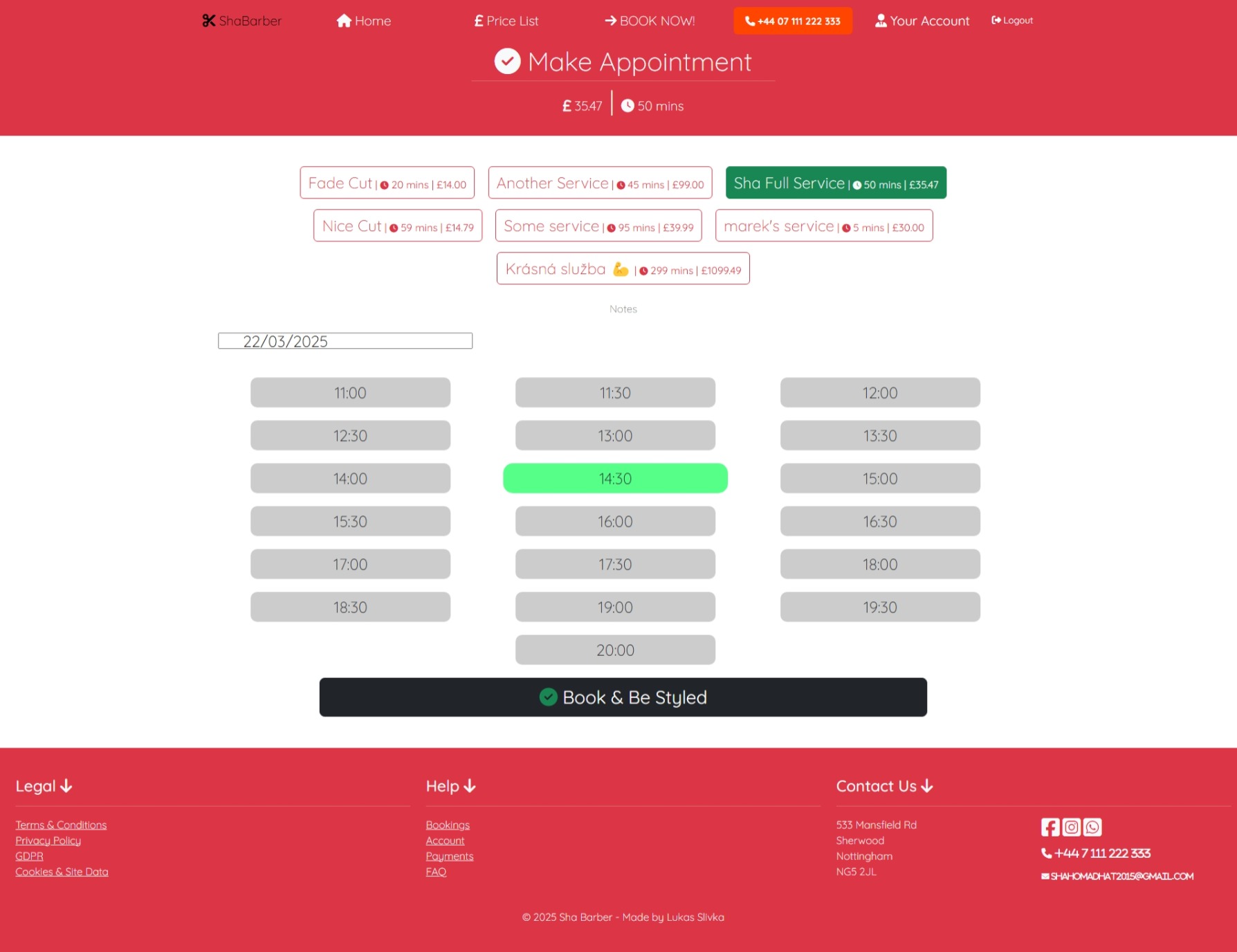 Client Booking