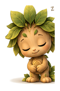 Transparent cutout of Pommie sleeping